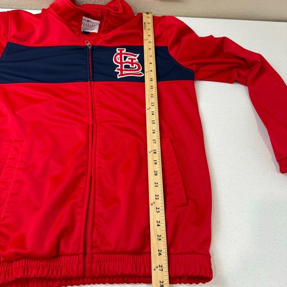 Genuine Merchandise Men's Full Zip Jacket Long Sleeve Red/Black‎ Size L - Picture 11 of 12